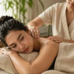 Lâcher prise pendant un massage énergétique — sensations après une séance