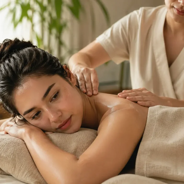 Lâcher prise pendant un massage énergétique — sensations après une séance